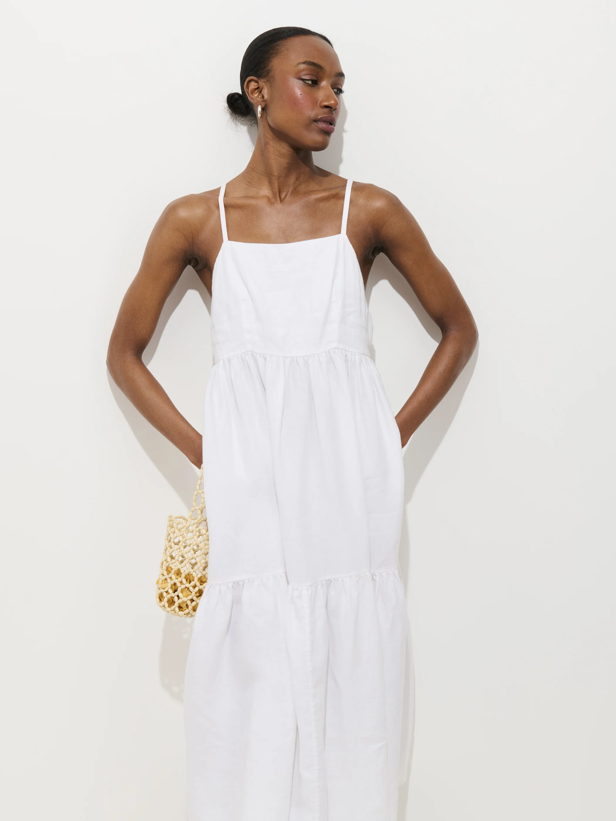 Clara Dress In Linen - Image 3