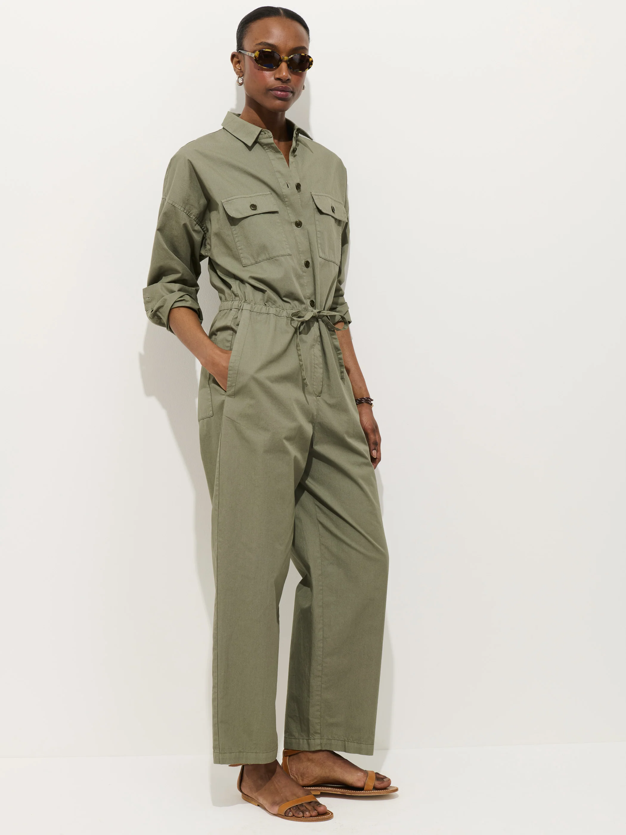 Delancey Jumpsuit In Lightweight Twill - Image 3