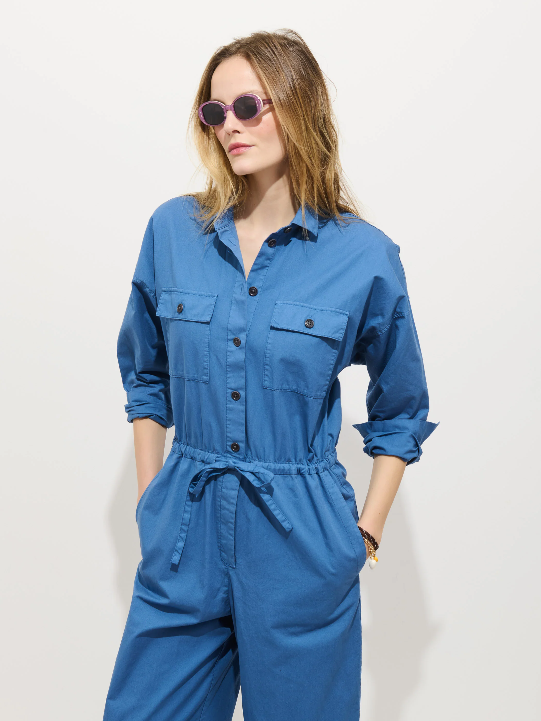 Delancey Jumpsuit In Lightweight Twill - Image 4
