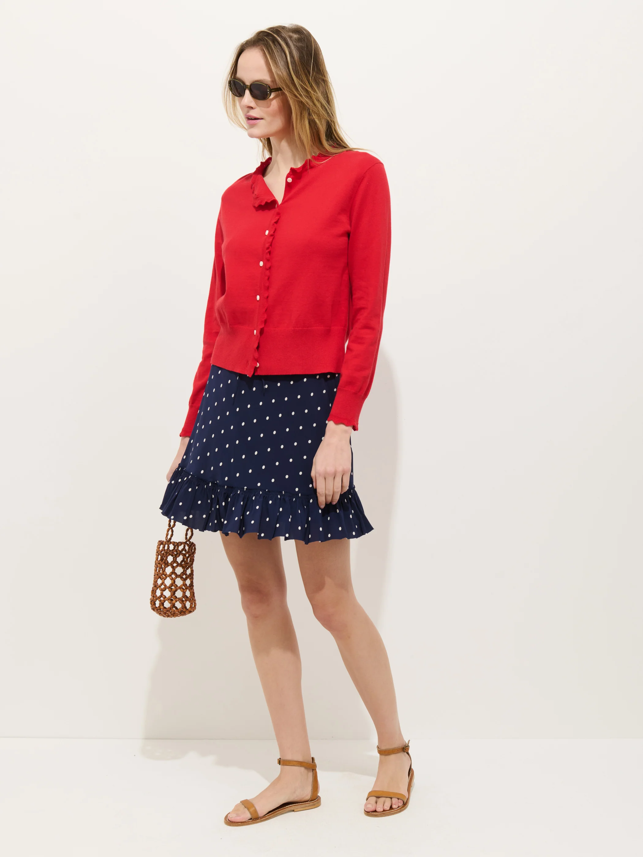 Flora Skirt In Polka Dot - Image 3