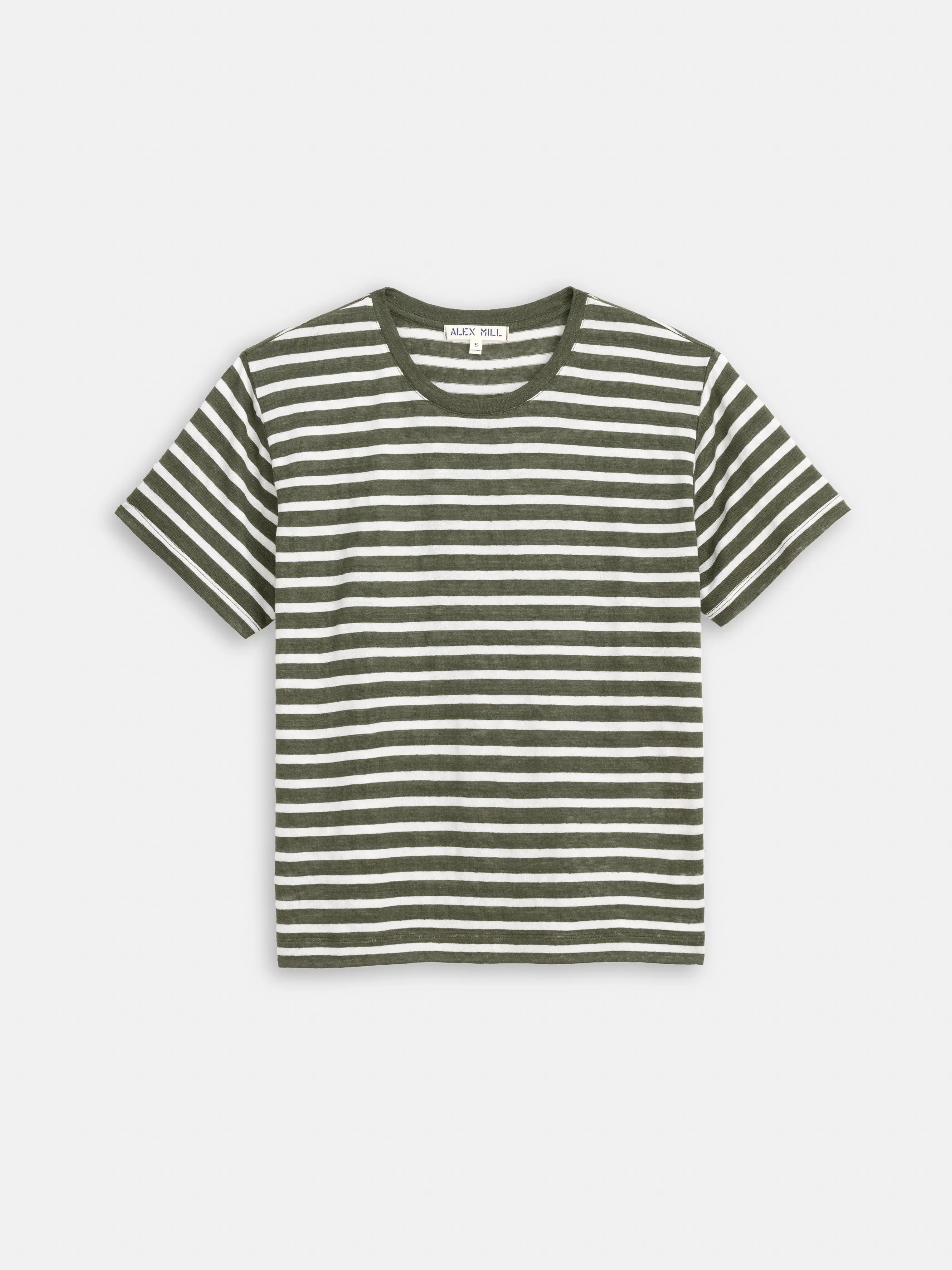 Garcon Striped Tee In Linen Cotton - Image 2