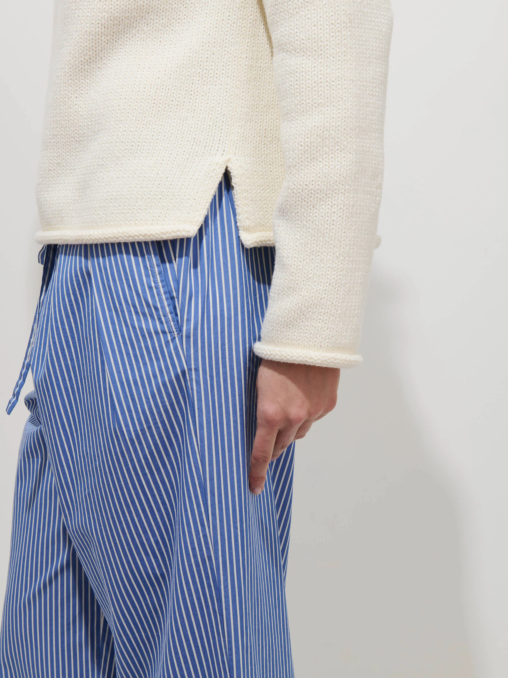 Hudson Striped Pant In Poplin - Image 3