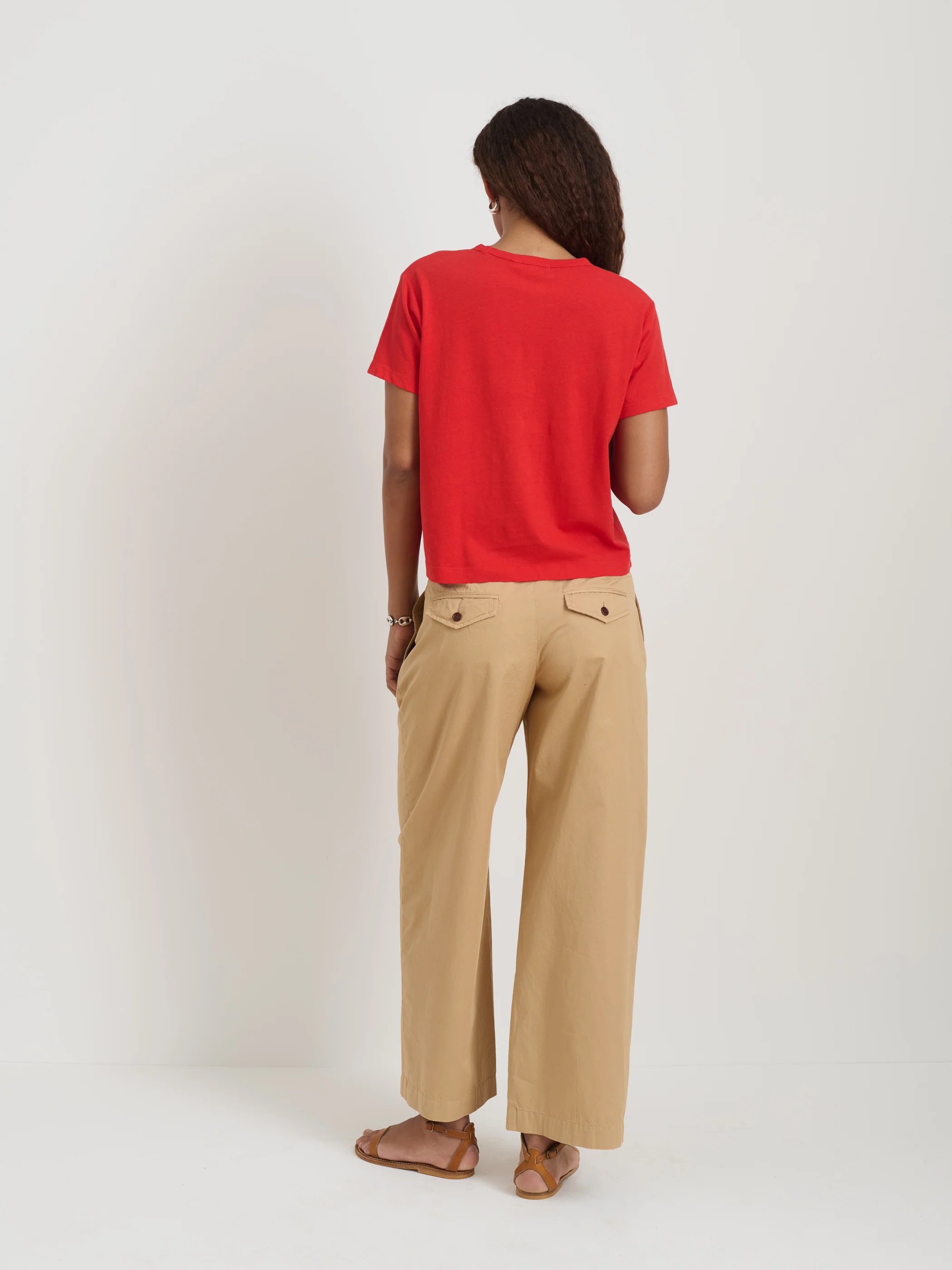 Ina Pleated Pant In Lightweight Twill - Image 5