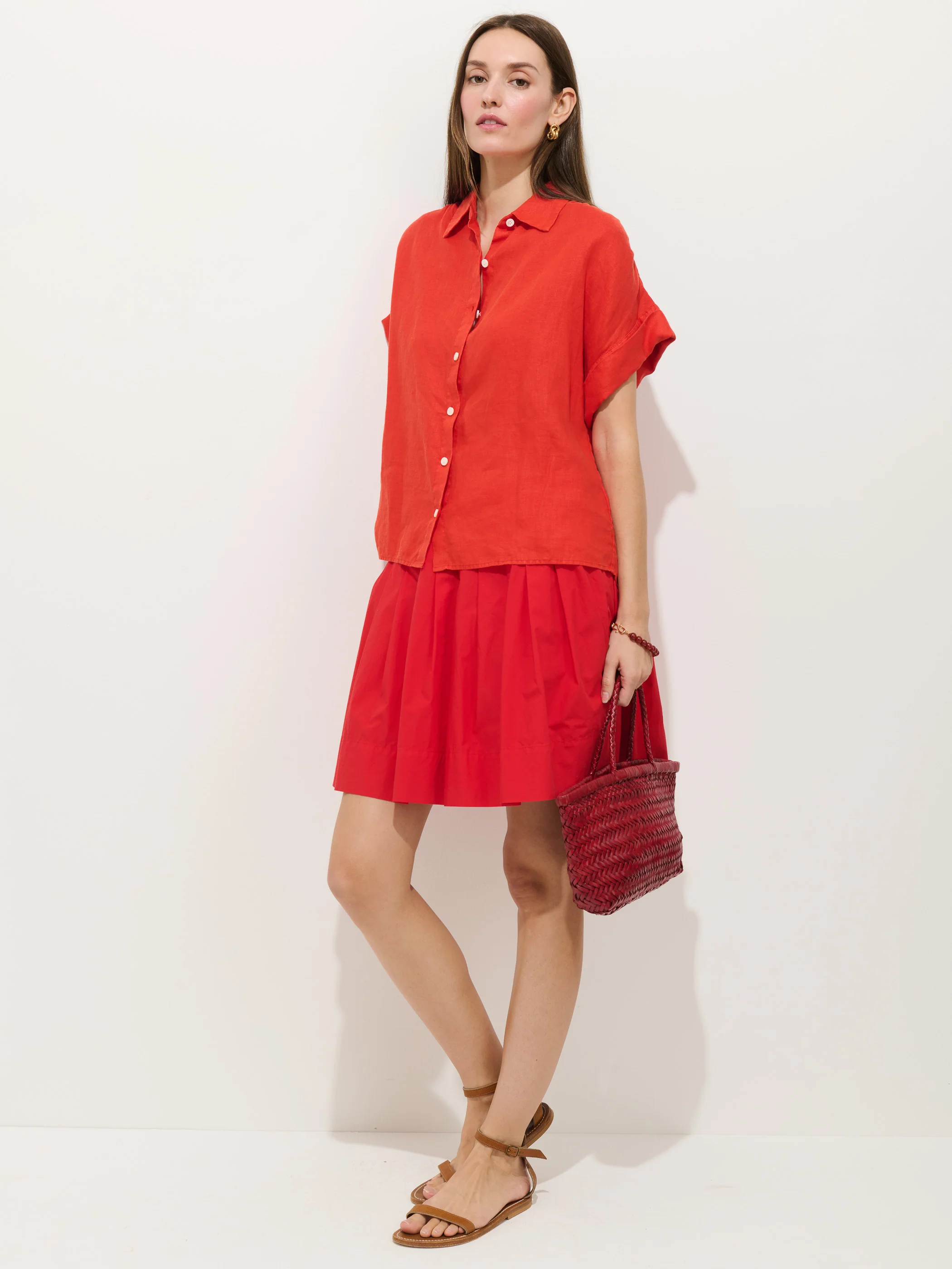 Maddie Blouse In Linen - Image 4