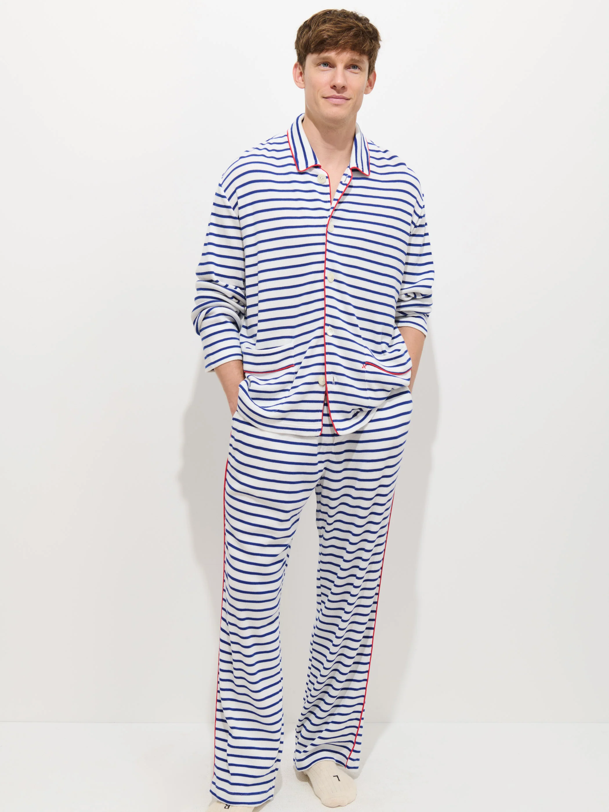 The Striped Waffle Sleeping Shirt - Image 3